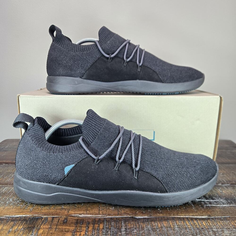 Vessi Cityscape Classic Sneaker Mens Size 12 Waterproof Shoes Storm Black Black